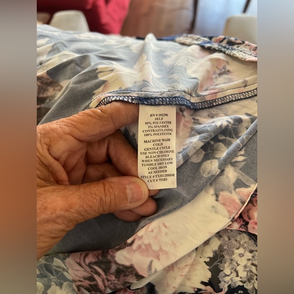 Long blue dress. #1369c - Picture 6 of 7